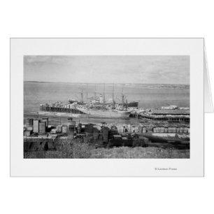 Bellingham, WA Docks View of Lumber Ships