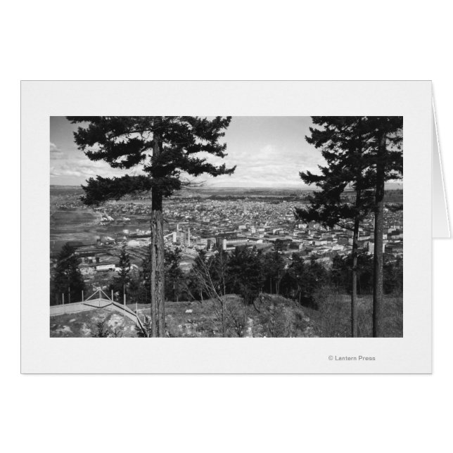 Bellingham, WA Town View from Sehome Hill (Anverso (Horizontal))