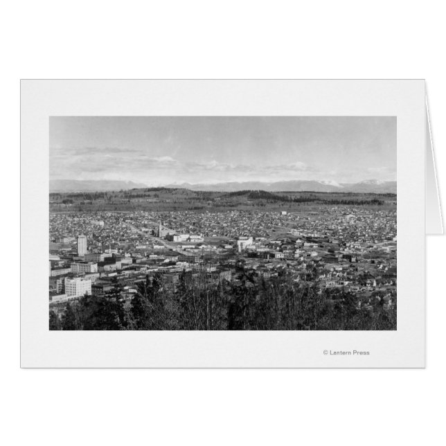 Bellingham, WA Town View from Sehome Hill 2 (Anverso (Horizontal))
