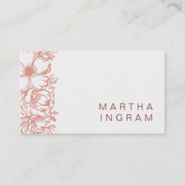 Bellísima tarjeta de visita floral