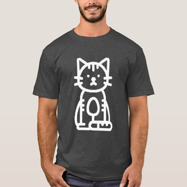 bello diseño de camisetas zazzer el gato (Anverso)