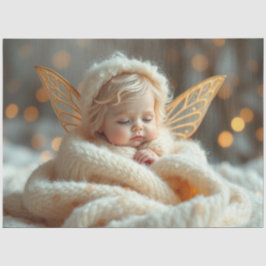 Bello papel de té de hadas y bebés con fantasía