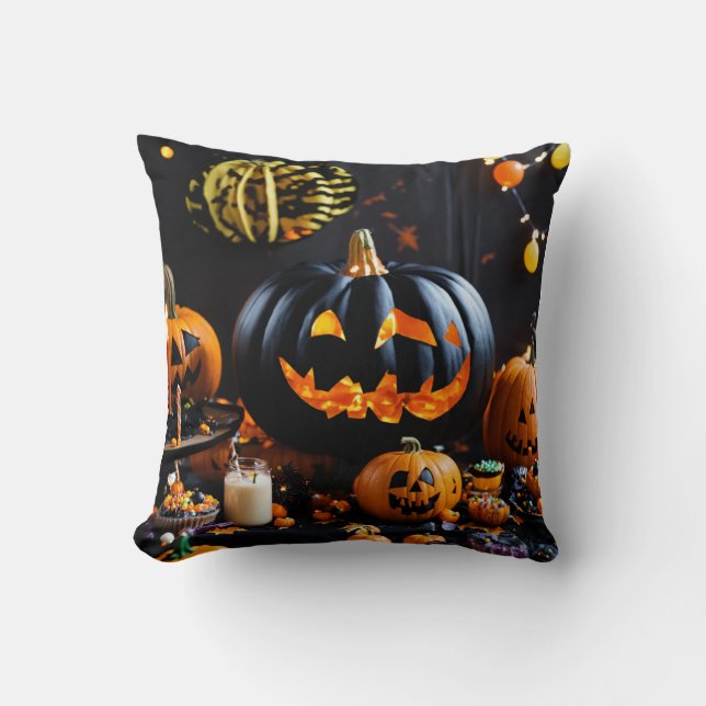 Bellos Cojines decorativos de Halloween (Anverso)