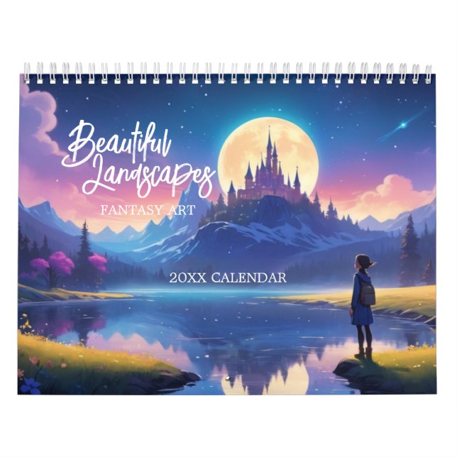 Bellos paisajes Fantasía Calendario de Arte (Tapa)