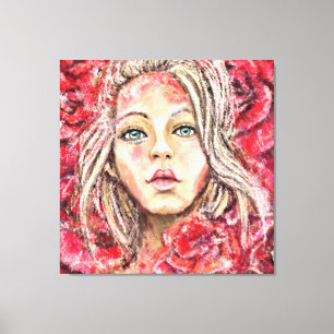 Bellos Rosas Arte Chica - Pintura original