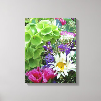 Bells Ireland Flor Bouquet Foto en lienzo