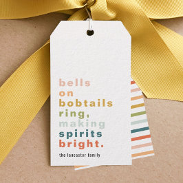 Bells sobre las etiquetas de regalo de los Persona