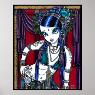 Belly de fusión tribal "Sonya", bailarines Posters