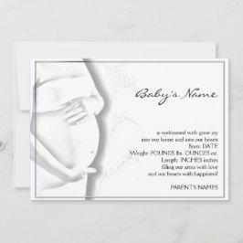 Belly embarazada Invitación de esbozo de bebé