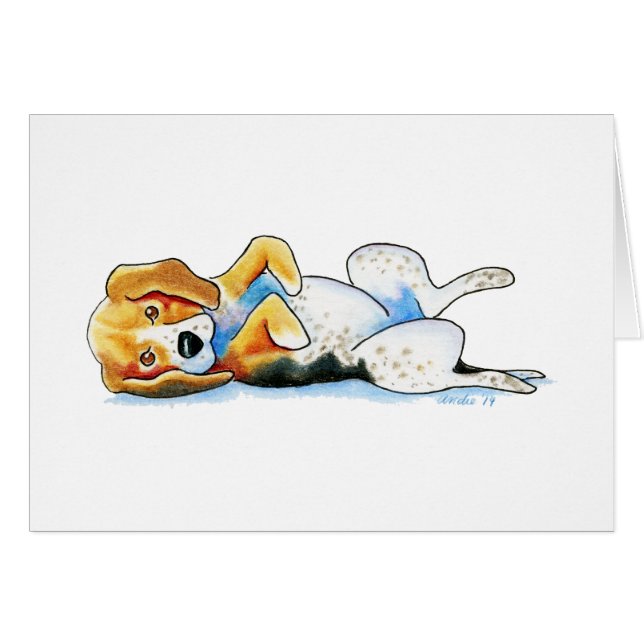 Belly Up Beagle (Anverso (Horizontal))