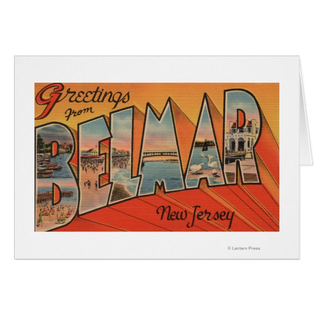 Belmar, Nueva Jersey - Escenas de letras grandes (Anverso (Horizontal))