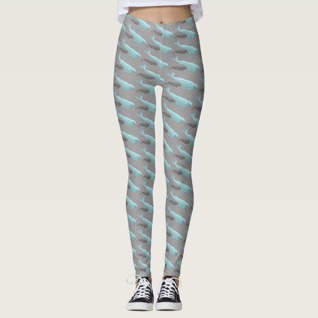 Beluga Leggings para ballenas Bebé Beluga Leggings (Anverso)