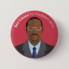 Ben Carson 2016 para el botón del personalizado