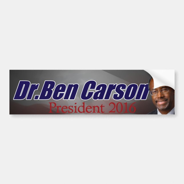 Ben Carson para el presidente pegatina para el (Frente)