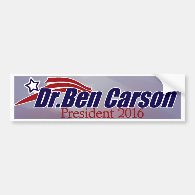 Ben Carson para el presidente pegatina para el (Frente)