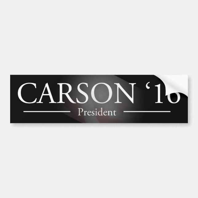 Ben Carson para el presidente pegatina para el (Frente)