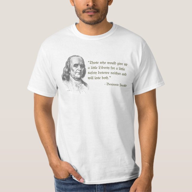 Ben Franklin en la camiseta de la libertad (Anverso)