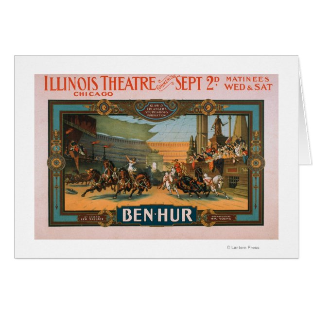 Ben-Hur en el Poster de teatro Illinois de Chicago (Anverso (Horizontal))