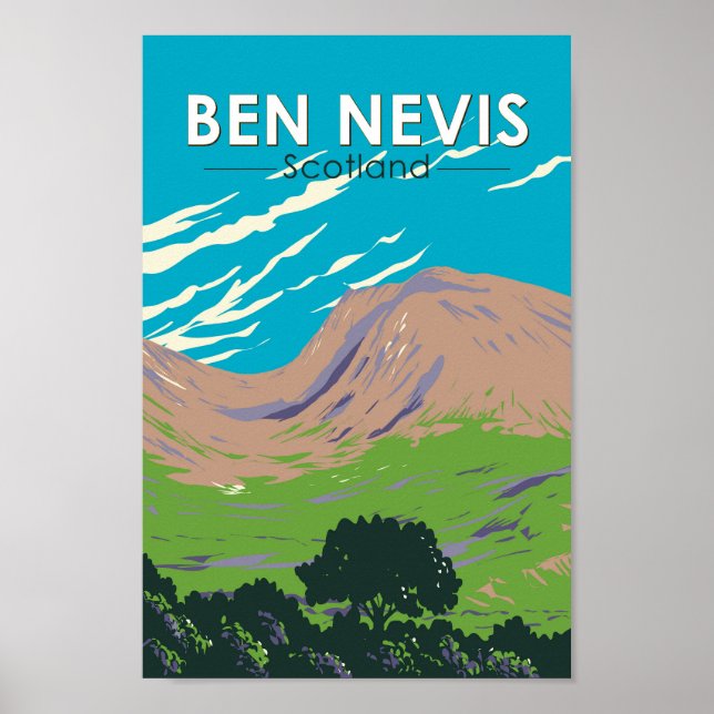 Ben Nevis Escocia Viaje de arte (Frente)