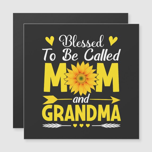 Bendecida por ser llamada Mamá y Abuela (Anverso/Reverso)