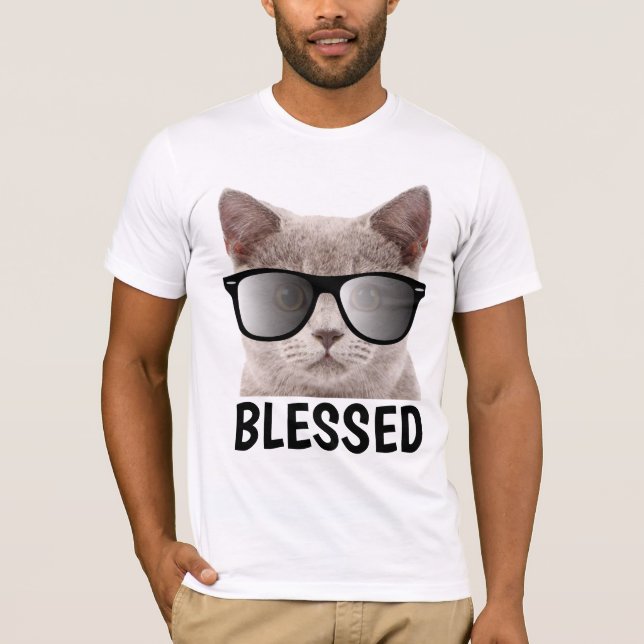 BENDECIDIDOS, Camisetas de Gato Cristiano Amante (Anverso)