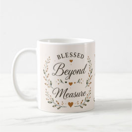 Bendecido sin medida | Taza de café inspirador