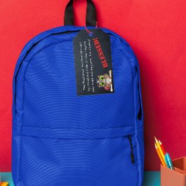 Bendición de la etiqueta de oración de la iglesia 