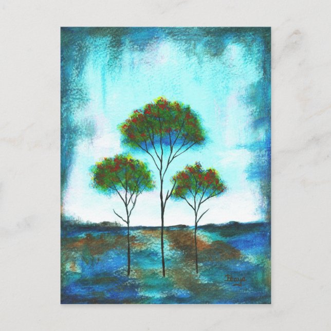 Bendición de la postal de la obra de arte original (Anverso)