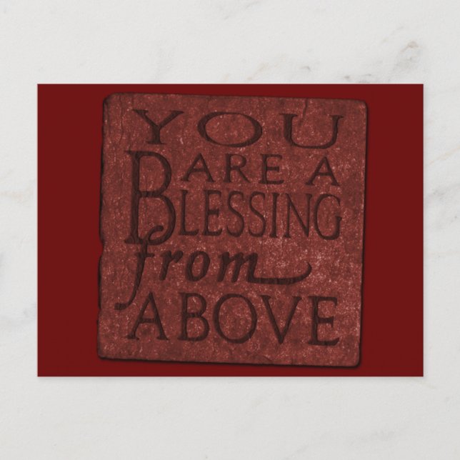 Bendición de la vieja postal occidental (Anverso)