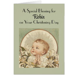 Bendición especial, Personalizado vintage Christen