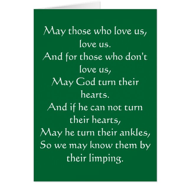 Bendición irlandesa 3 (Frente)