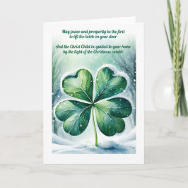 Bendición Irlandesa de Navidad Personalizada
