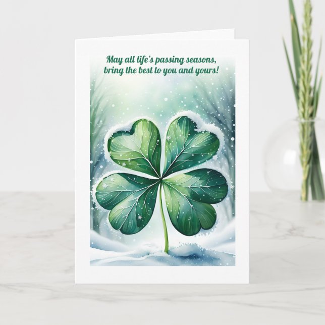 Bendición Irlandesa de Navidad Personalizada (Anverso)