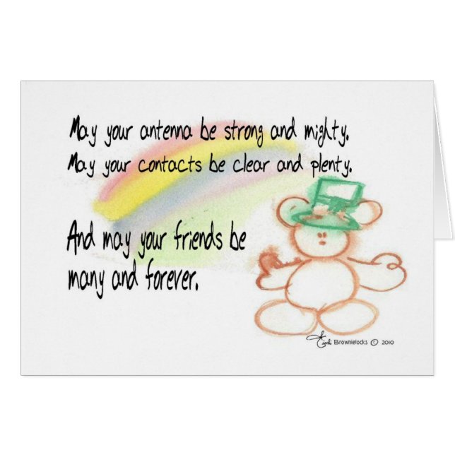 Bendición irlandesa de radio Ham (Anverso (Horizontal))