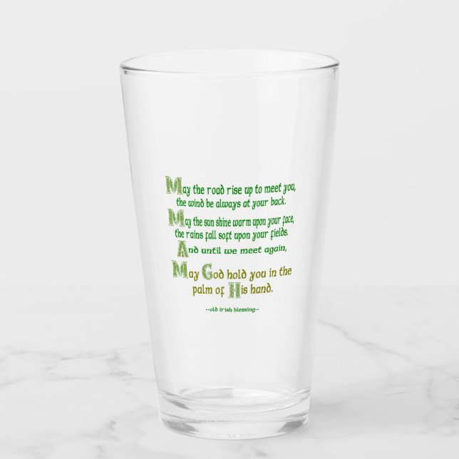 Bendición irlandesa: Que se levante el camino para (Anverso)