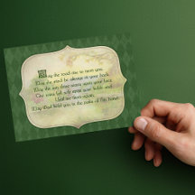 Bendición irlandesa vintage