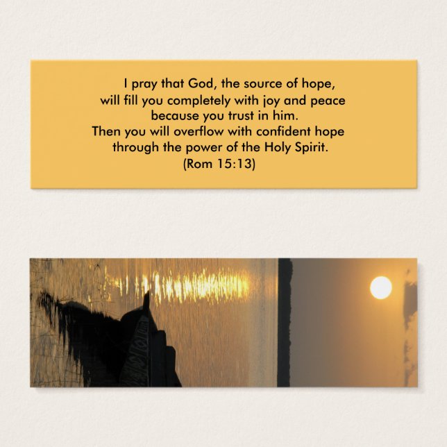 Bendición Rom 15:13 (Anverso y reverso)