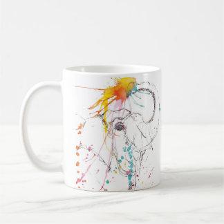 Bendiciones a la taza de café de los elefantes