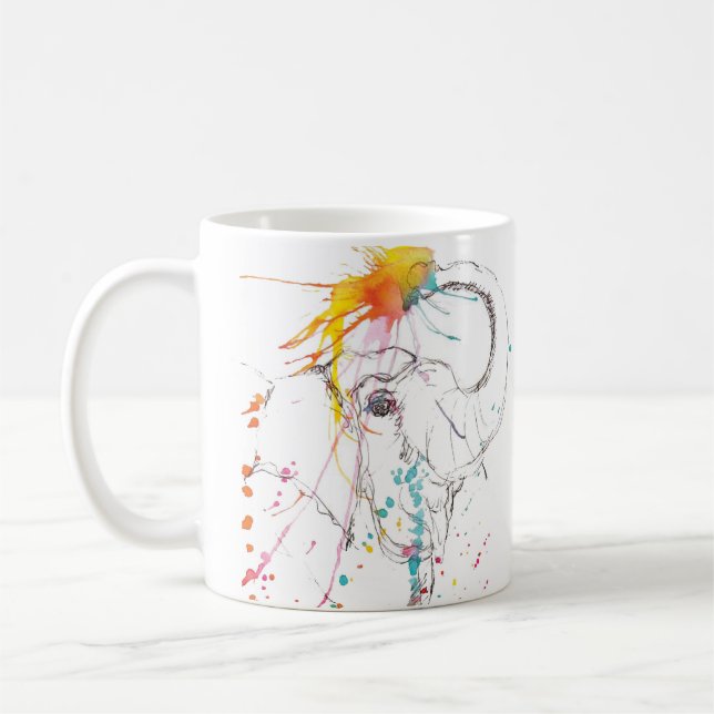 Bendiciones a la taza de café de los elefantes (Izquierda)