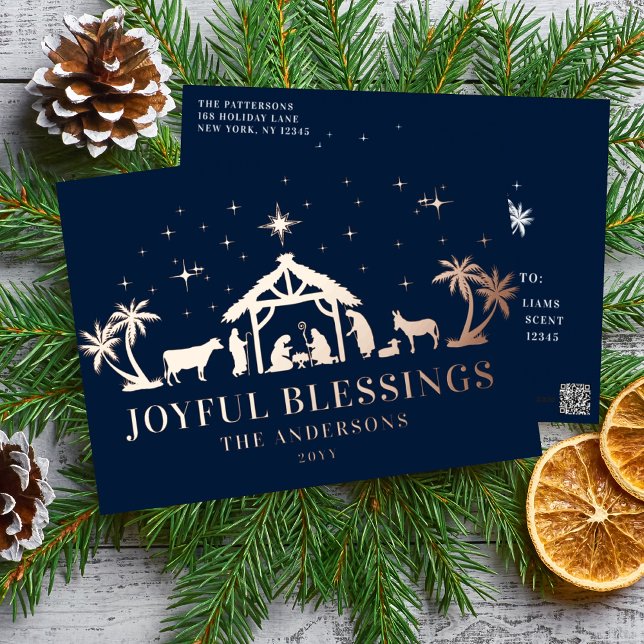 Bendiciones Alegres Tarjeta Religiosa de Navidad N (Subido por el creador)