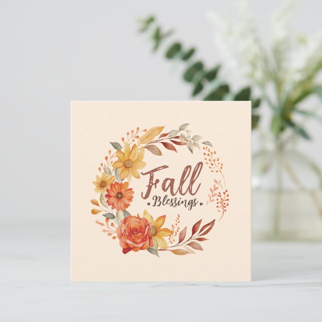 Bendiciones de caída floral (Anverso de pie)