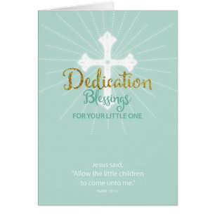 Bendiciones de dedicación para el pequeño, Verde N