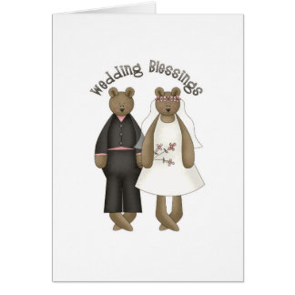 Bendiciones de la boda del oso de peluche