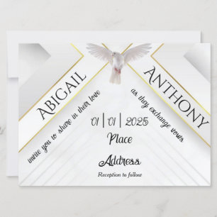 Bendiciones de la invitación a la boda del Espírit