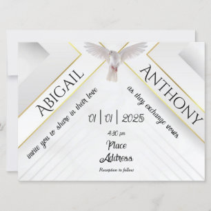 Bendiciones de la invitación a la boda del Espírit