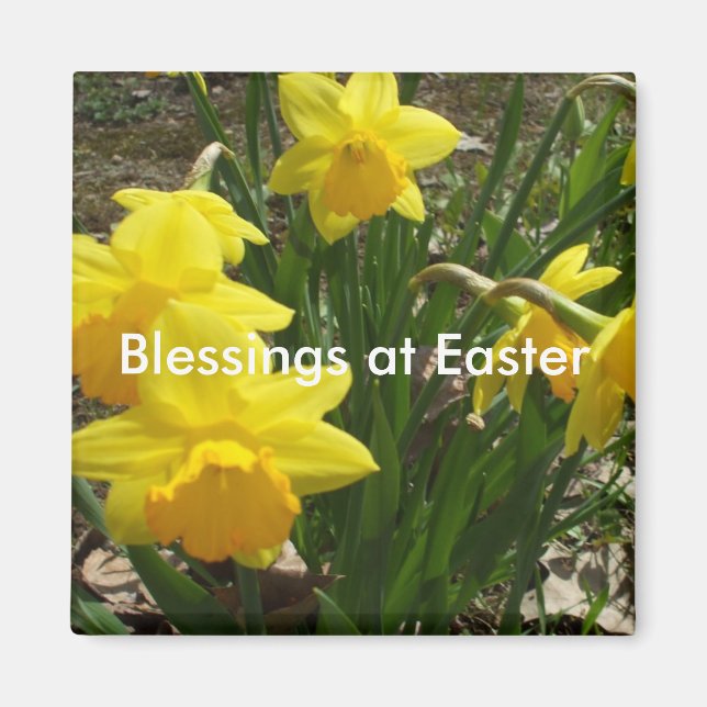 Bendiciones de los abuelos para el imán de Pascua (Frente)