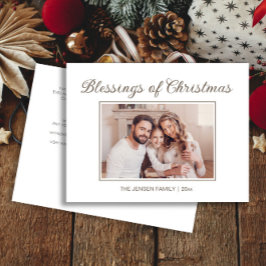 Bendiciones de Navidad Foto Moderna de Vacaciones