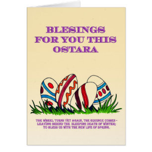 Bendiciones de Ostara para usted: Tarjeta