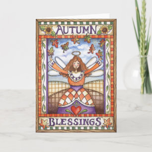 Bendiciones de otoño - Tarjeta de saludo