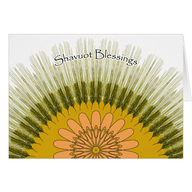 Bendiciones de Shavuot, Sol de cosecha de cebada (Anverso (Horizontal))